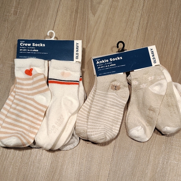 Old Navy Other - Old Navy girls Sock Bundles 4t-5t